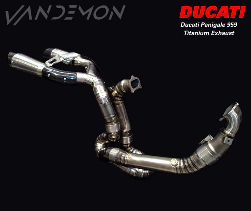 Ducati Panigale 899-959 & Corse Vandemon Titanium Exhaust System 2013-19