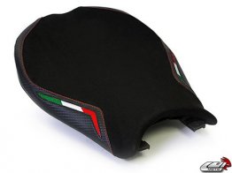 Ducati 848 1098 1198 Luimoto Seat Covers - Team Italia Suede